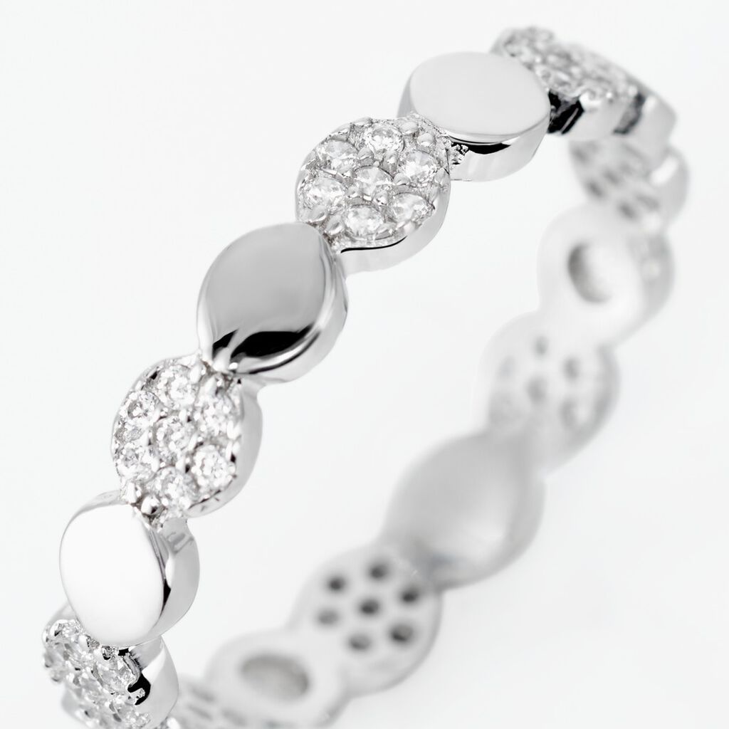Bague Argent Blanc Capricia Oxydes De Zirconium - Bagues avec pierre Femme | Histoire d’Or
