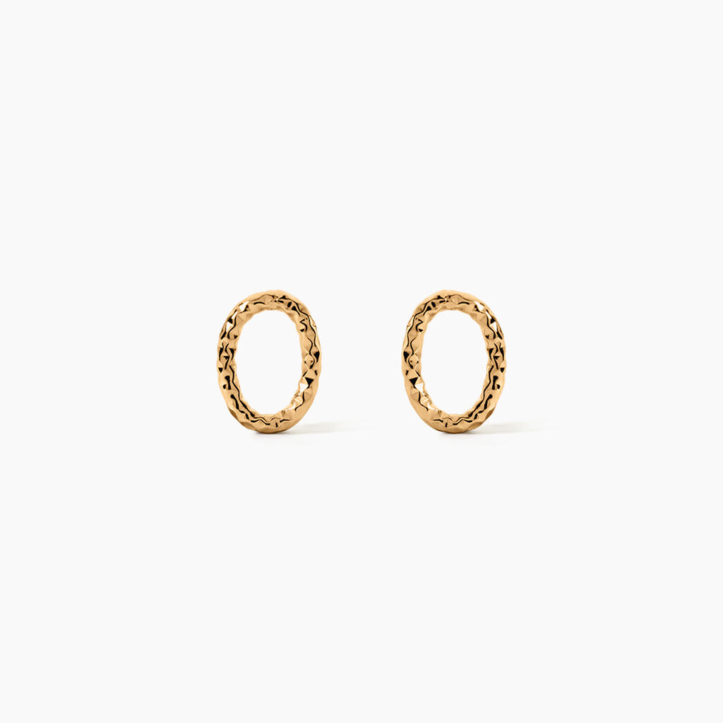 Boucles D'Oreilles Puces Aleria Plaqu&eacute; Or Jaune - Boucles d'oreilles fantaisie Femme | Histoire d&rsquo;Or