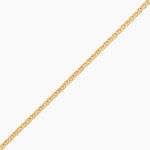 Bracelet Capucin Or Jaune Maille Marine Plate - Bracelets cha&icirc;ne Femme | Histoire d&rsquo;Or