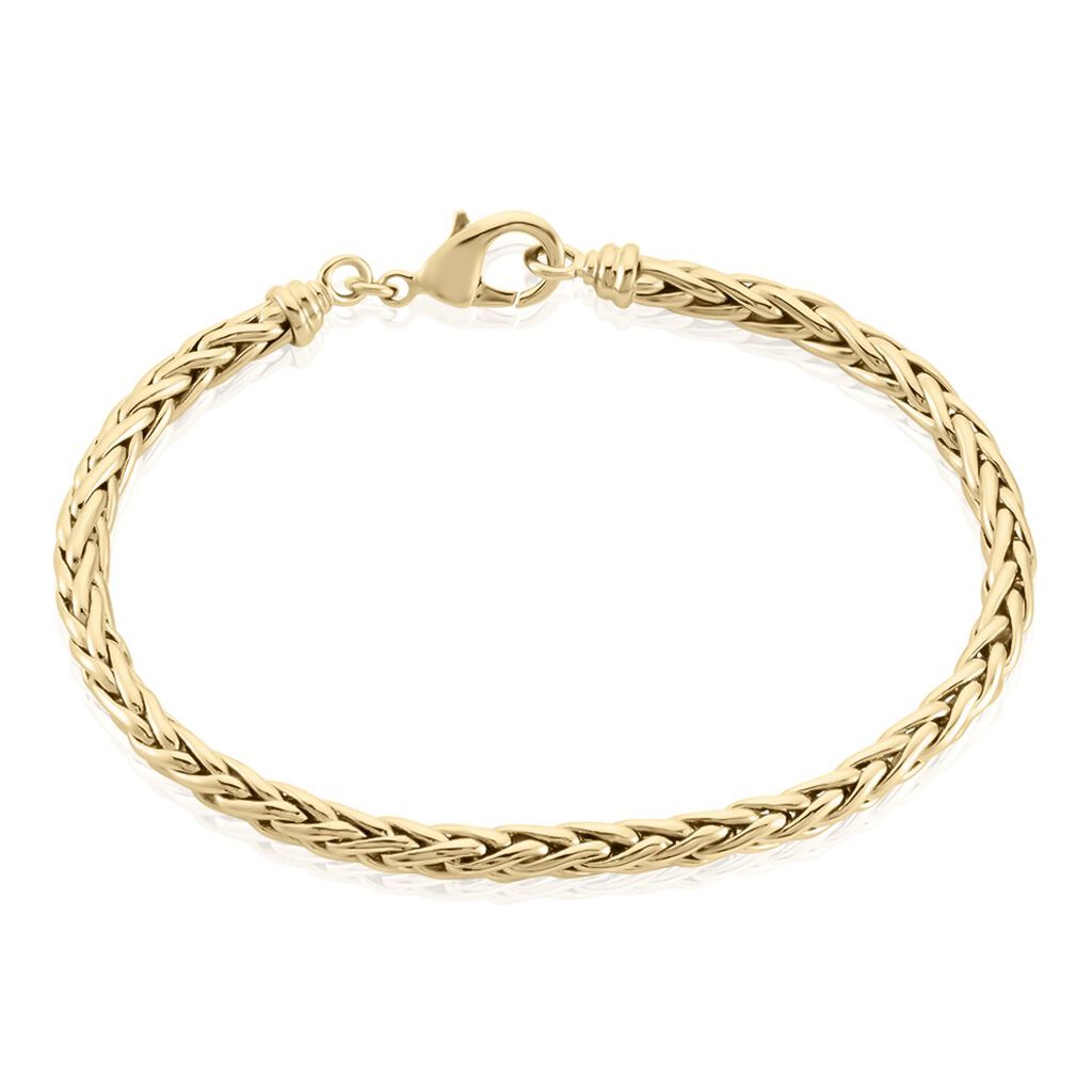 Bracelet Plaque Or Jaune Avelyne - Bracelets chaîne Femme | Histoire d’Or