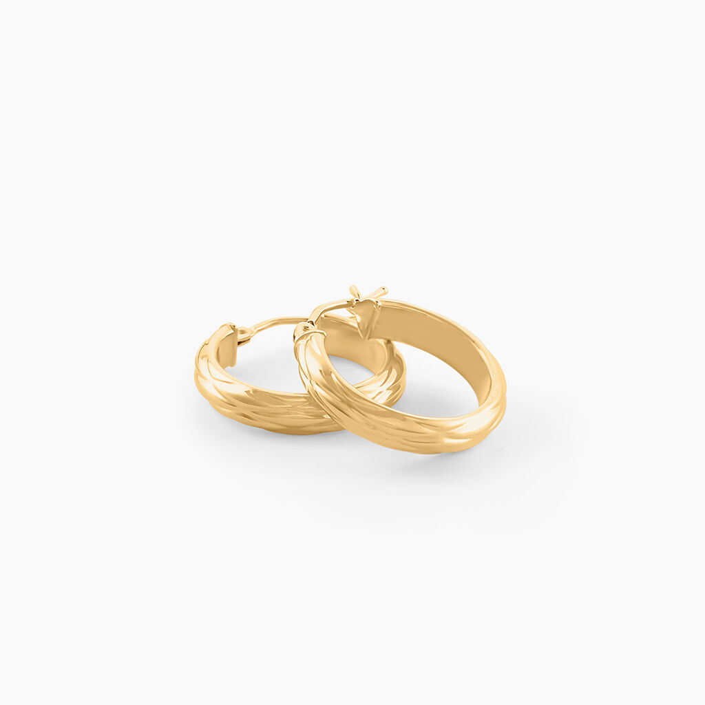 Créoles Antiope Or Jaune - Boucles d'oreilles créoles Femme | Histoire d’Or