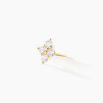 Boucles D'oreilles Puces Margh Or Jaune Oxyde De Zirconium - Clous d'oreilles Femme | Histoire d&rsquo;Or