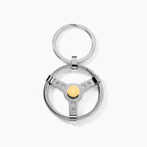 Porte Clefs Mariemeae Acier Bicolore - Autres bijoux Homme | Histoire d&rsquo;Or