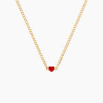Collier Sweetheart Argent Dor&eacute; A L'Or 750/1000 - Bijoux sans pierre Femme | Histoire d&rsquo;Or