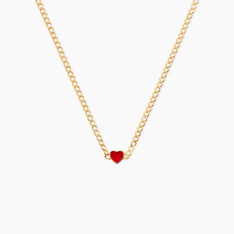 Collier Sweetheart Argent Dor&eacute; A L'Or 750/1000 - Bijoux sans pierre Femme | Histoire d&rsquo;Or
