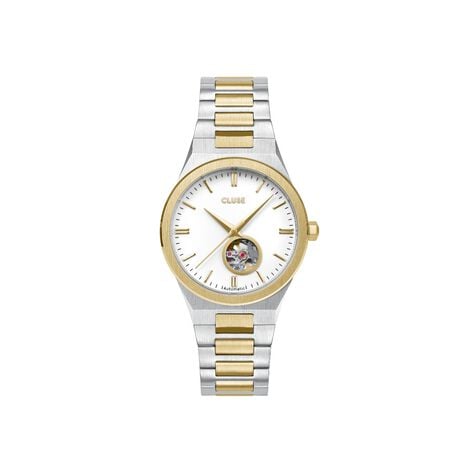 Montre Cluse Vigoureux Automatique Blanc - Montres Femme | Histoire d&rsquo;Or
