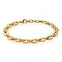 Bracelet Maille Acier Doré Cadia