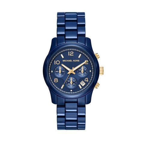 Montre Michael Kors Fossil Runway Bleu - Montres Femme | Histoire d’Or