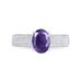Bague Crista Or Blanc Amethyste Et Diamant - Bagues solitaires Femme | Histoire d’Or