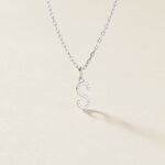 Pendentif Klementine Or Blanc Oxyde De Zirconium - Pendentifs Femme | Histoire d&rsquo;Or