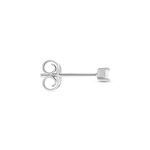 Boucle D'oreille Puces Myralie Or Blanc Diamant - Clous d'oreilles Femme | Histoire d&rsquo;Or