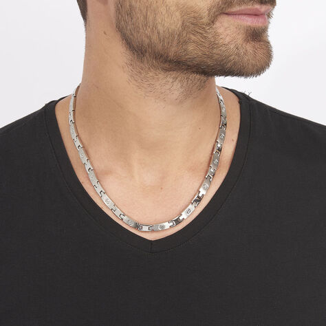 Collier Joe Acier Blanc - Colliers Homme | Histoire d’Or