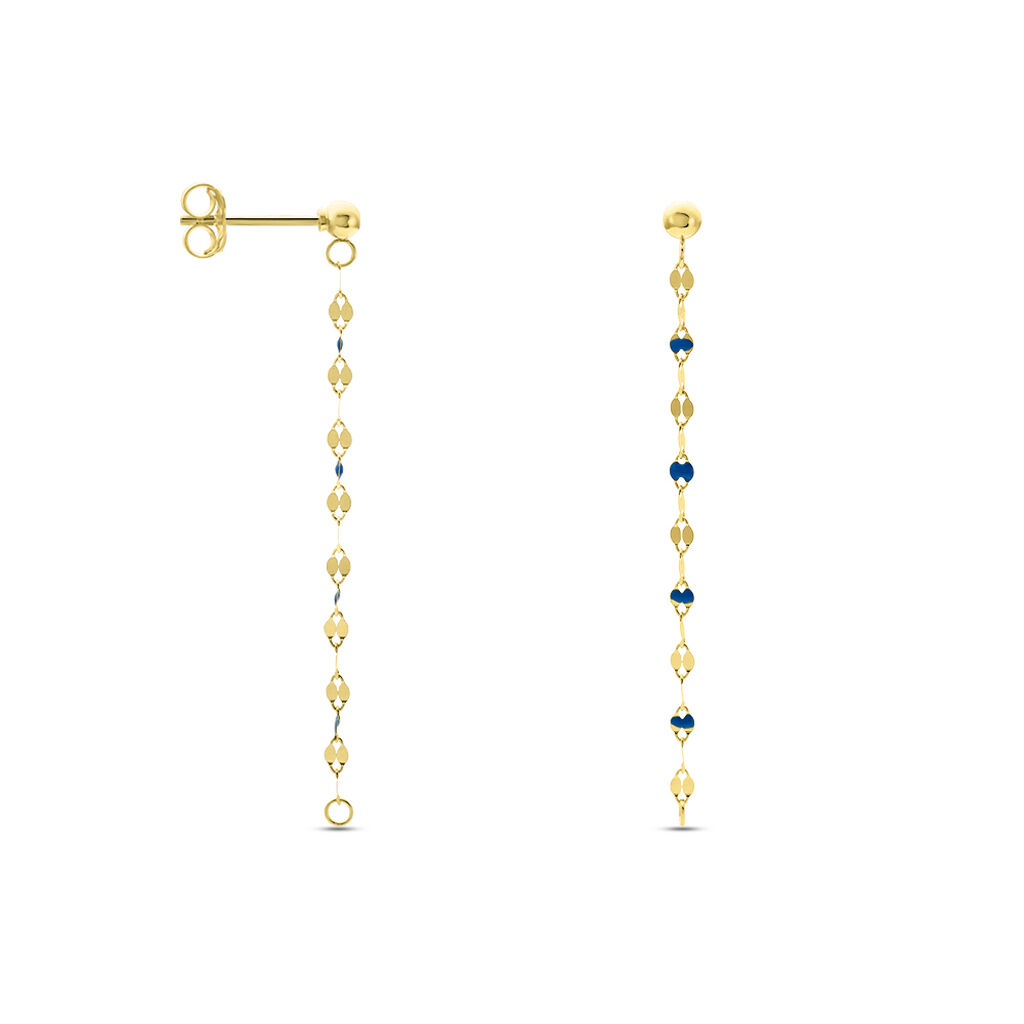 Boucles D'oreilles Pendantes Or Jaune Asteria - Boucles d'oreilles pendantes Femme | Histoire d’Or