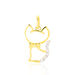 Pendentif Egee Chat Or Jaune Oxyde De Zirconium - Pendentifs Enfant | Histoire d’Or