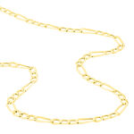 Cha&icirc;ne Cameo Maille Alternee 1/3 Or Jaune - Chaines Homme | Histoire d&rsquo;Or