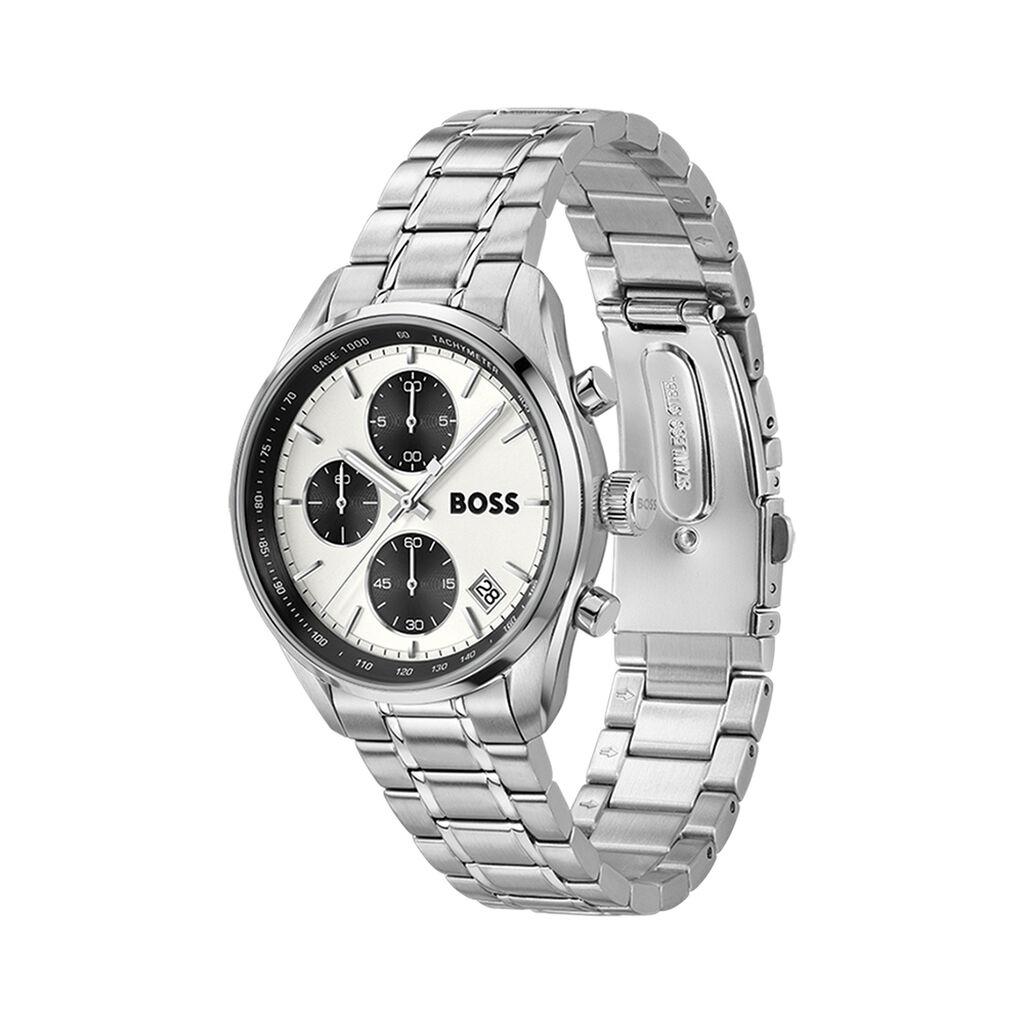 Montre Hugo Boss Grand Prix Vitesse Argent&eacute; - Montres Homme | Histoire d&rsquo;Or
