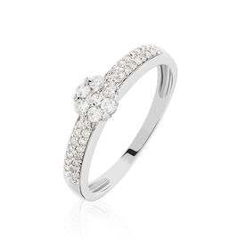 Bague Praya Or Blanc Diamant - Bagues avec pierre Femme | Histoire d’Or