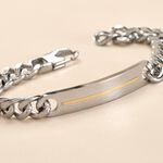 Bracelet Jourdan Acier Gris - Bracelets Homme | Histoire d&rsquo;Or