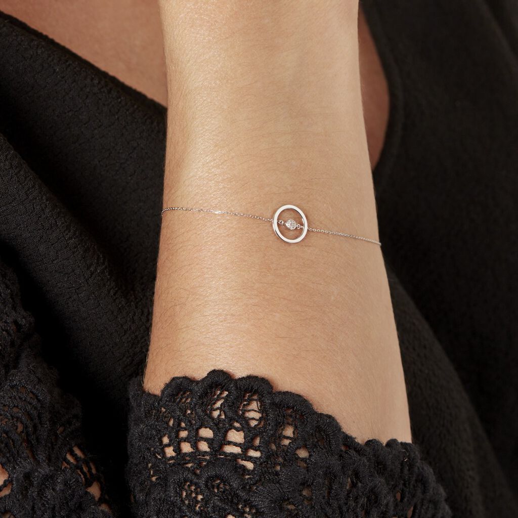 Bracelet Natalane Or Blanc Diamant - Bracelets Femme | Histoire d’Or