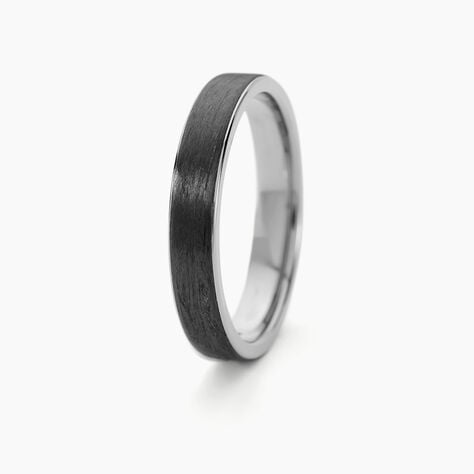 Alliance Nayhan Ruban Plat Titane Blanc -  Unisex | Histoire d’Or