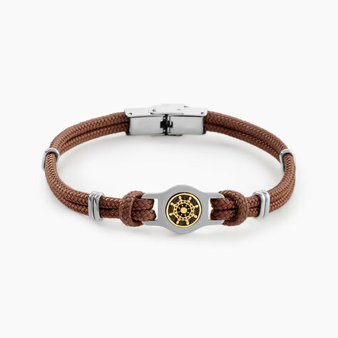 Bracelet Paulette Acier Blanc - Bracelets cordon Homme | Histoire d&rsquo;Or