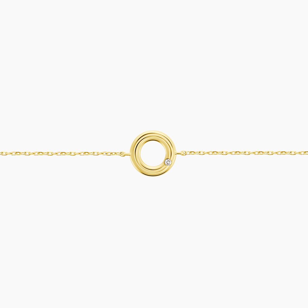 Bracelet Caius Or Jaune Oxyde De Zirconium - Bracelets Femme | Histoire d’Or