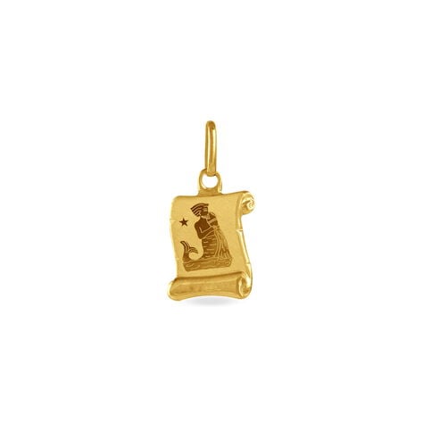 Pendentif Lamie Zodiaque Parchemin Or Jaune - Pendentifs Zodiaque Famille | Histoire d&rsquo;Or