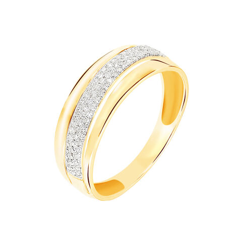 Bague Tima Or Jaune Diamant - Bagues avec pierre Femme | Histoire d’Or