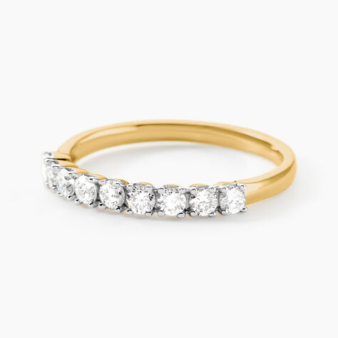 Demi Alliance Eloisa Or Jaune Diamant Synthétique - Nouveautés Femme | Histoire d’Or