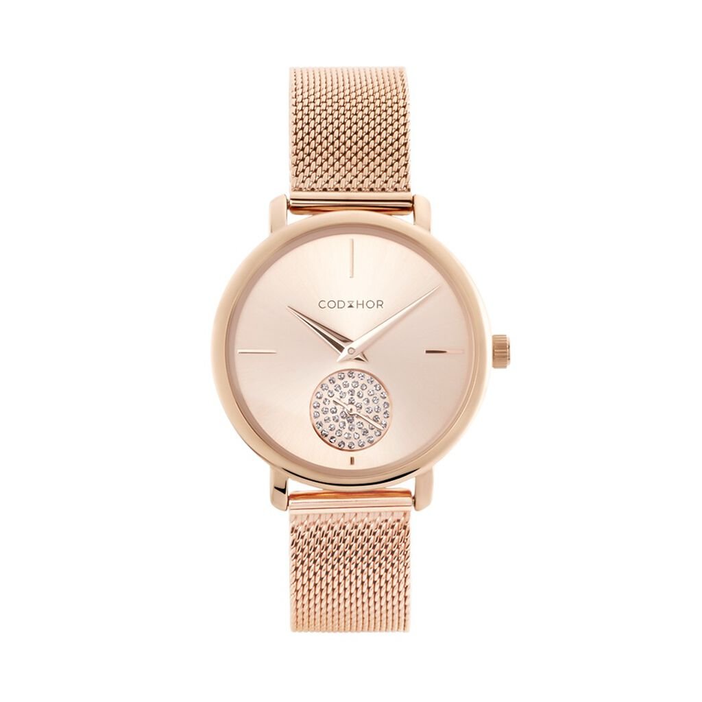 Montre Codhor Amele Dore Rose - Montres Femme | Histoire d&rsquo;Or