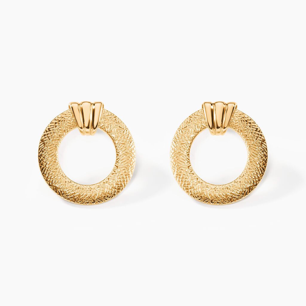 Boucles D'oreilles Puces Martela Or Jaune - Clous d'oreilles Femme | Histoire d’Or