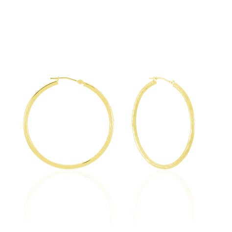 Cr&eacute;oles Cayla Or Jaune - Boucles d'oreilles cr&eacute;oles Femme | Histoire d&rsquo;Or