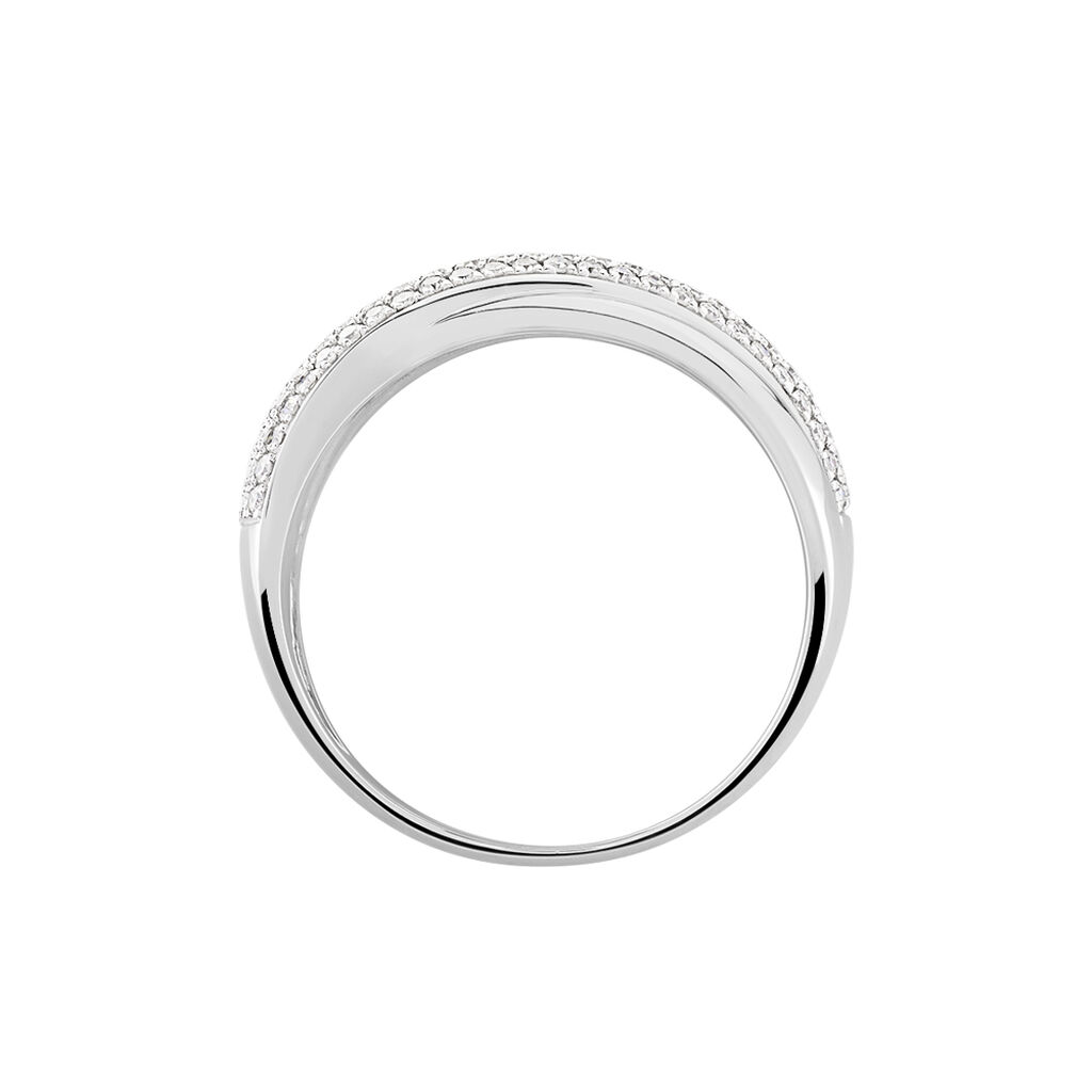 Bague Annoncia Or Blanc Diamant - Bagues avec pierre Femme | Histoire d’Or