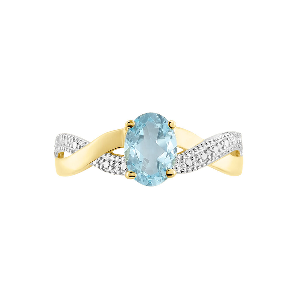 Bague Candice Or Jaune Topaze - Bagues solitaires Femme | Histoire d’Or