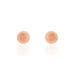 Boucles D'oreilles Puces Fidelia Boule Sablee Or Rose - Clous d'oreilles Femme | Histoire d’Or
