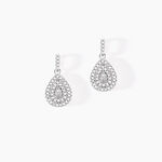 Boucles D'oreilles Pendantes Lysa Argent Blanc Oxyde De Zirconium - Boucles d'oreilles fantaisie Femme | Histoire d&rsquo;Or