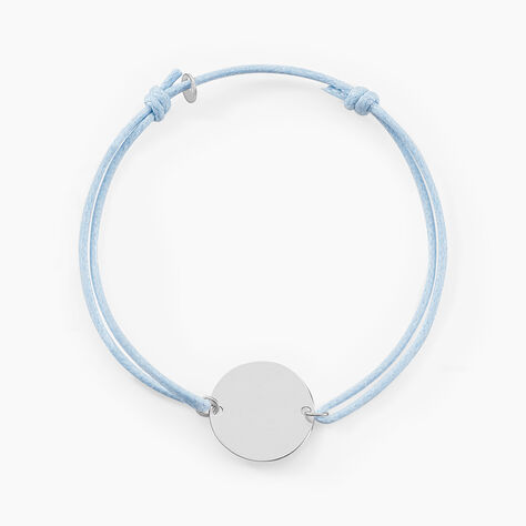 Bracelet Helenia Pastille Gravable Or Blanc - Bracelets Naissance Enfant | Histoire d&rsquo;Or