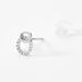 Boucles D'oreilles Puces Mahaut Or Blanc Diamant - Clous d'oreilles Femme | Histoire d’Or