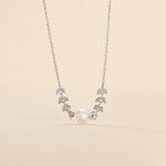 Collier Giacobbe Argent Blanc Perle De Culture - Colliers fantaisie Femme | Histoire d&rsquo;Or