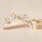 Boucles D'oreilles D&eacute;pareill&eacute;es Jardins D'hiver Plaqu&eacute; Or Oxyde - Boucles d'oreilles fantaisie Femme | Histoire d&rsquo;Or