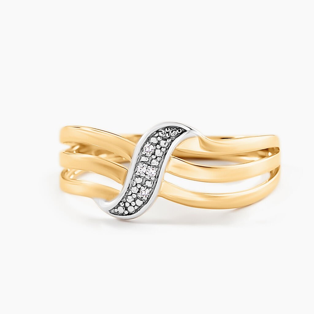 Bague Fedelma Or Jaune Diamant - Bagues avec pierre Femme | Histoire d’Or