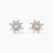 Boucles D'oreilles Puces Lorraine Argent Rose Oxyde De Zirconium - Boucles d'oreilles fantaisie Femme | Histoire d’Or