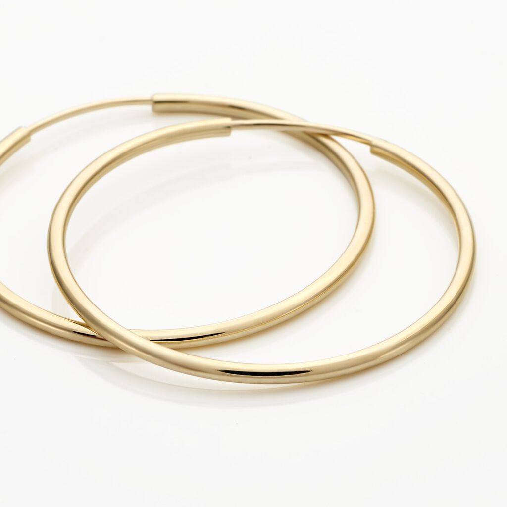 Créoles Dominae Or Jaune - Boucles d'oreilles créoles Femme | Histoire d’Or