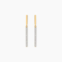 Boucles D'oreilles Pendantes Alayna Or Jaune Diamant