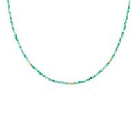 Collier Cyclades Argent Jaune Agate