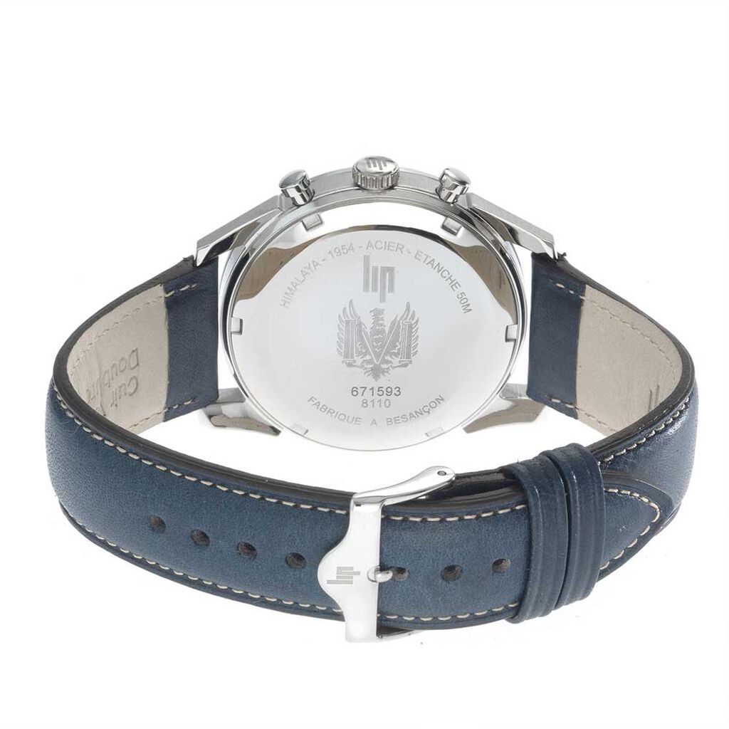 Montre Lip Himalaya Chrono Blanc Argent&eacute; - Id&eacute;es cadeaux Homme | Histoire d&rsquo;Or