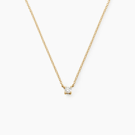 Collier Or Jaune Aphrodite Et Diamant - Colliers Femme | Histoire d’Or