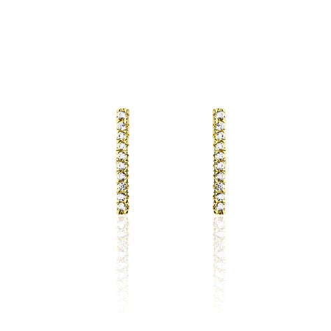 Boucles D'oreilles Pendantes Priscilla Or Jaune Oxyde De Zirconium - Boucles d'oreilles pendantes Femme | Histoire d’Or