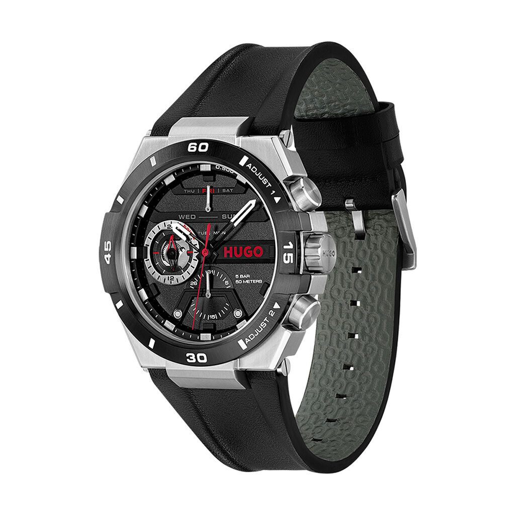 Montre Hugo Wild Noir - Montres Homme | Histoire d’Or
