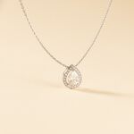 Collier Pilar Argent Blanc Oxyde De Zirconium - Colliers fantaisie Femme | Histoire d&rsquo;Or